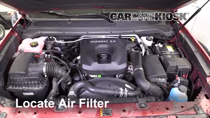 2019 Chevrolet Colorado Z71 2.8L 4 Cyl. Turbo Diesel Crew Cab Pickup Filtro de aire (motor) Cambio